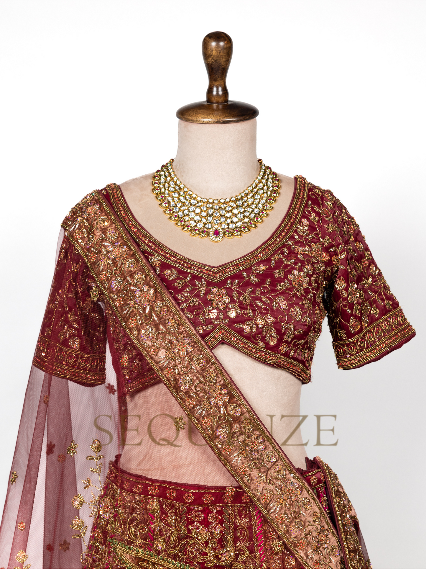 Maroon Majesty Couture