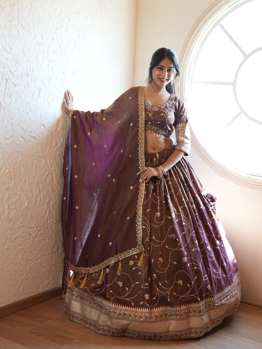 Royal Plum Radiance: Exquisite Purple Lehengas