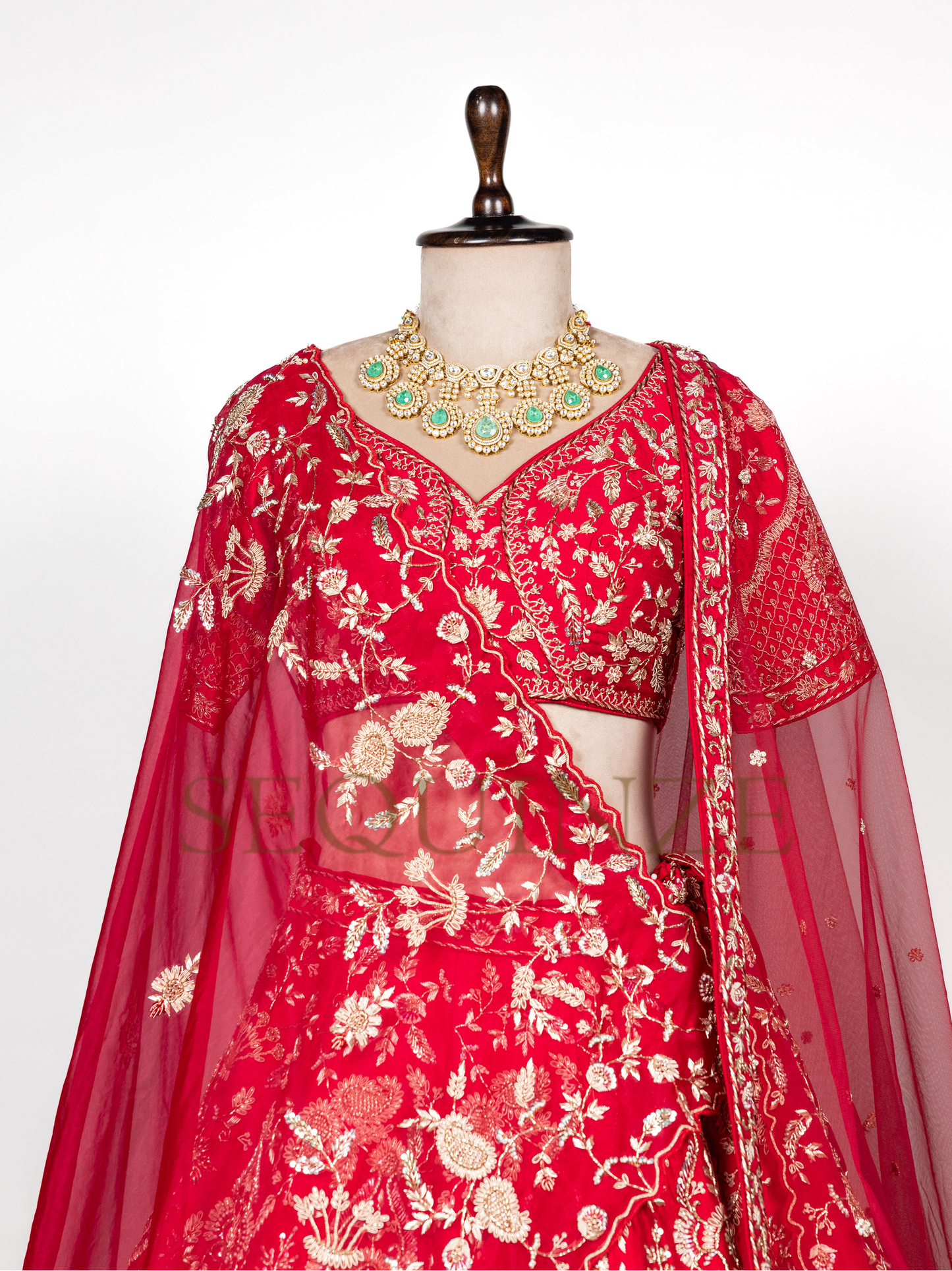 Artistry in Scarlet: Lehenga Dreams