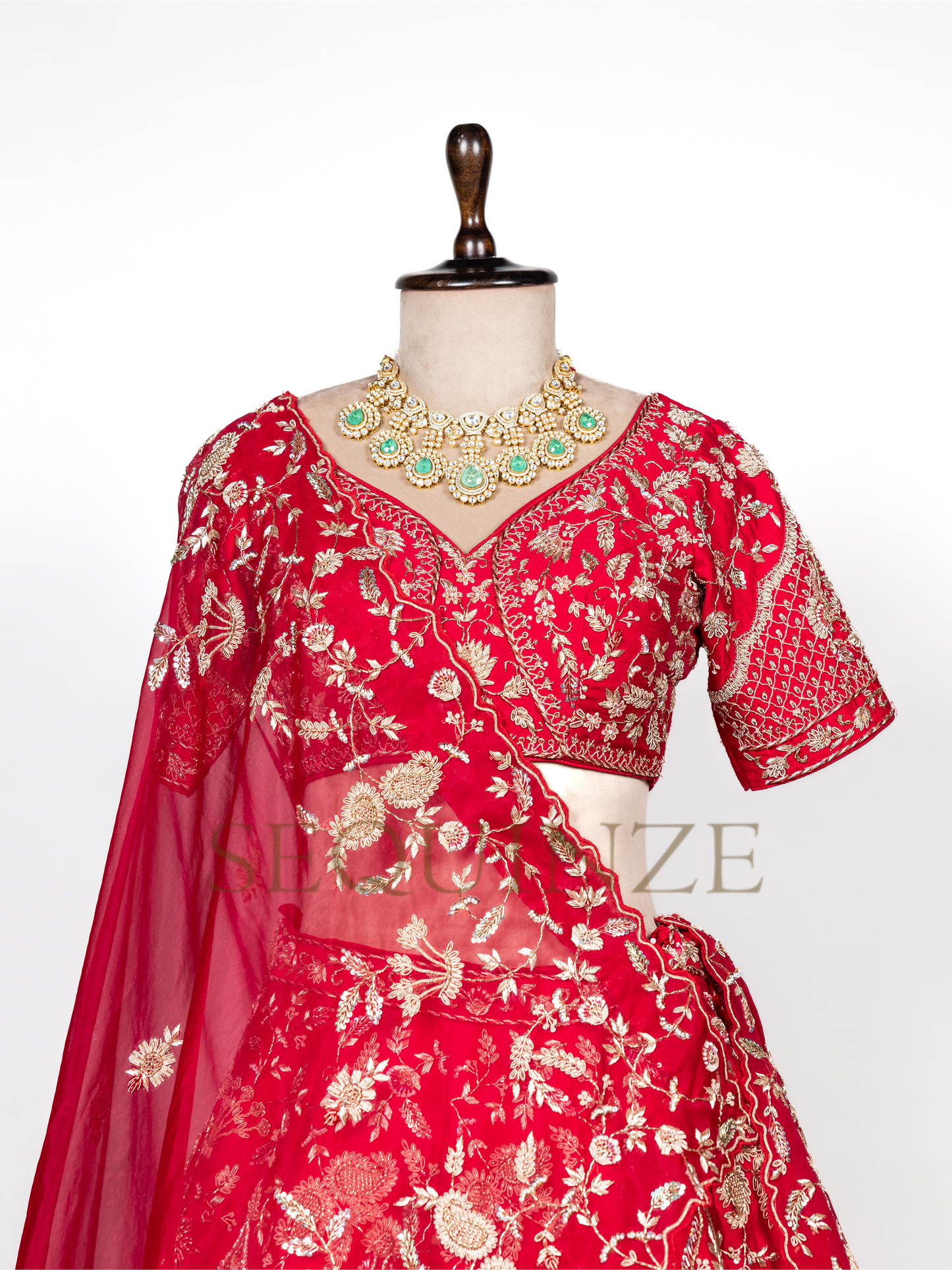 Artistry in Scarlet: Lehenga Dreams