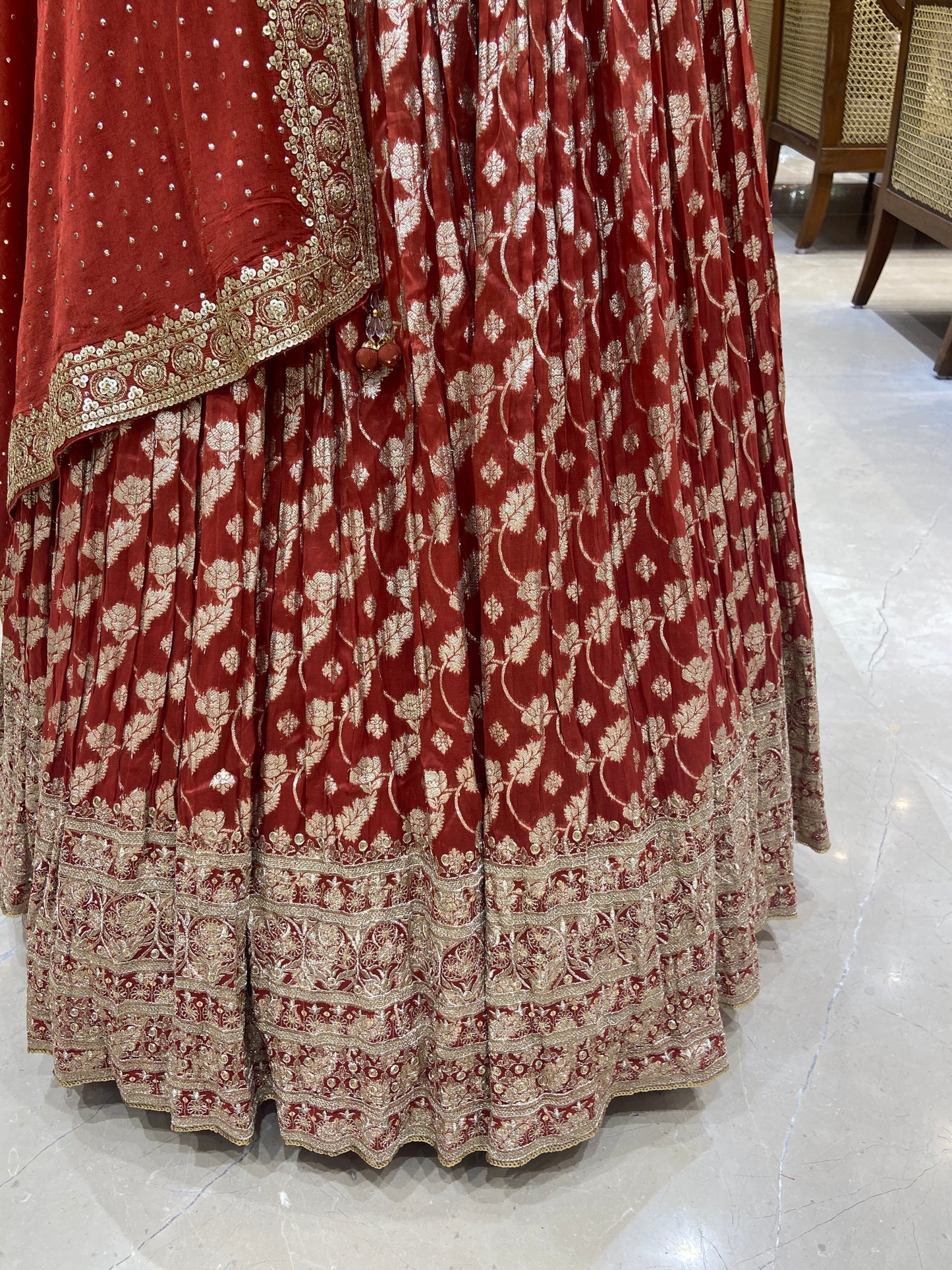 Crimson Elegance Lehenga Set