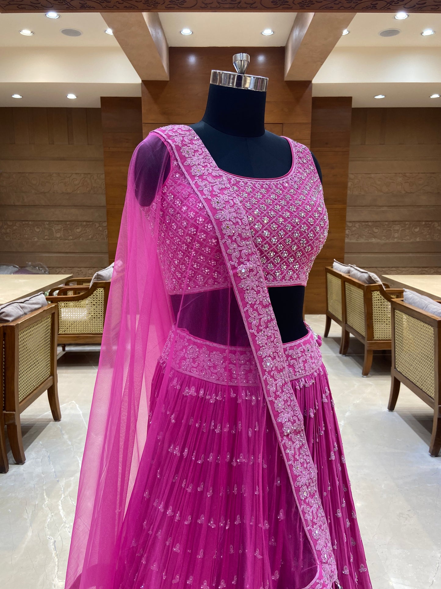 Fuchsia Fantasy Lehenga Set