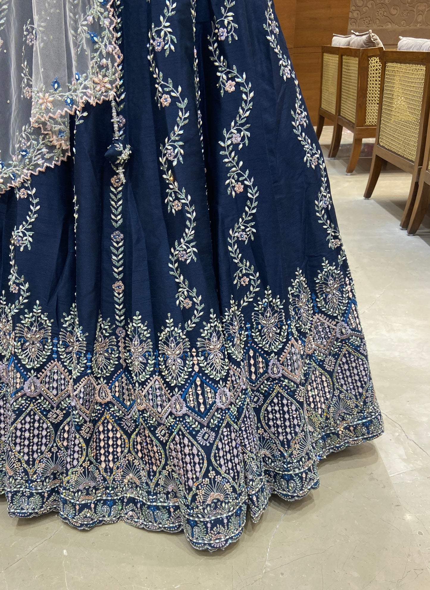 Midnight Blue Majesty Lehenga Set