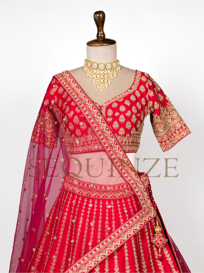 Crimson Glory: Wedding Lehengas