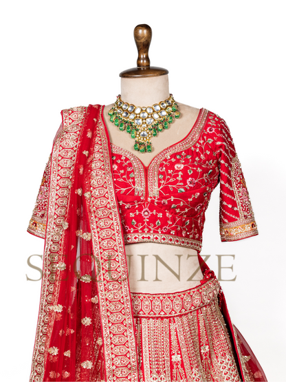 Opulent Dreams: The Red Bridal Collection