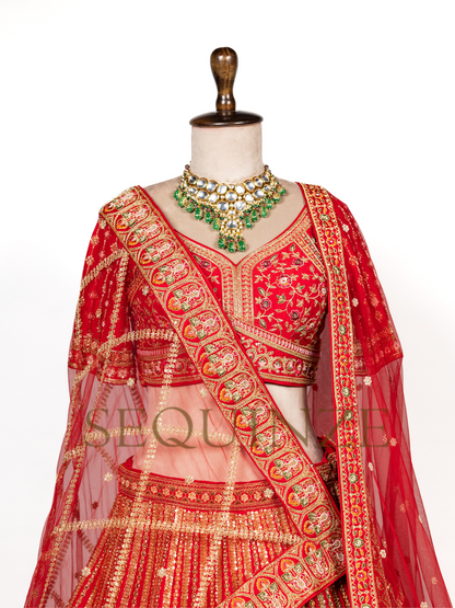 Emerald & Crimson Bridal Dreams