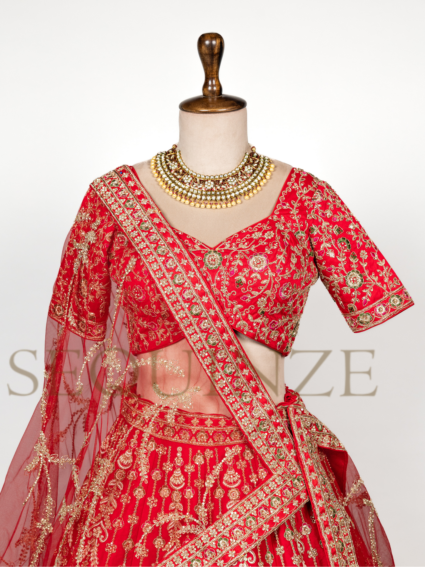 The Regal Red Peacock Bridal Collection