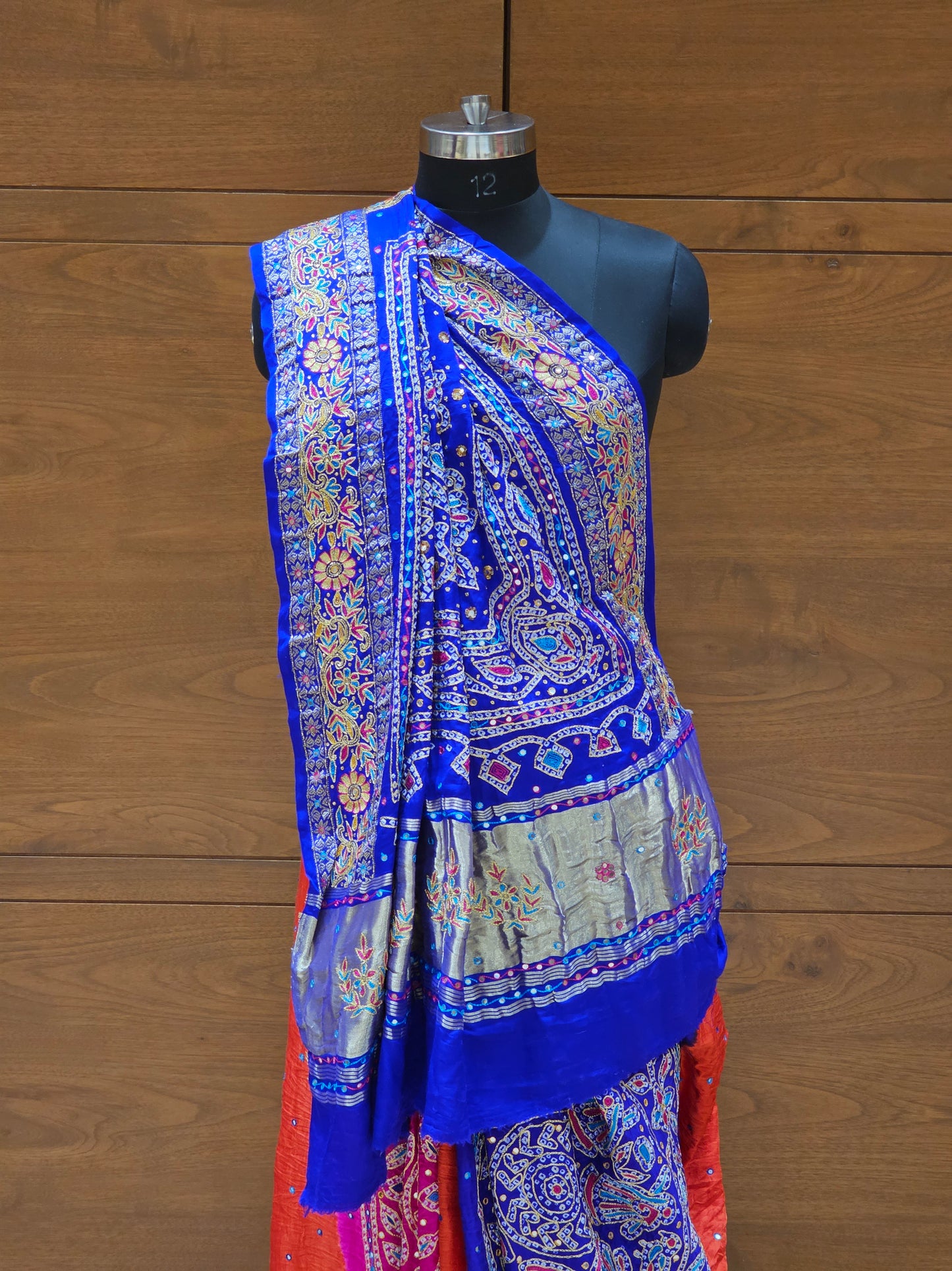 Pure Gaji Silk Bandhni