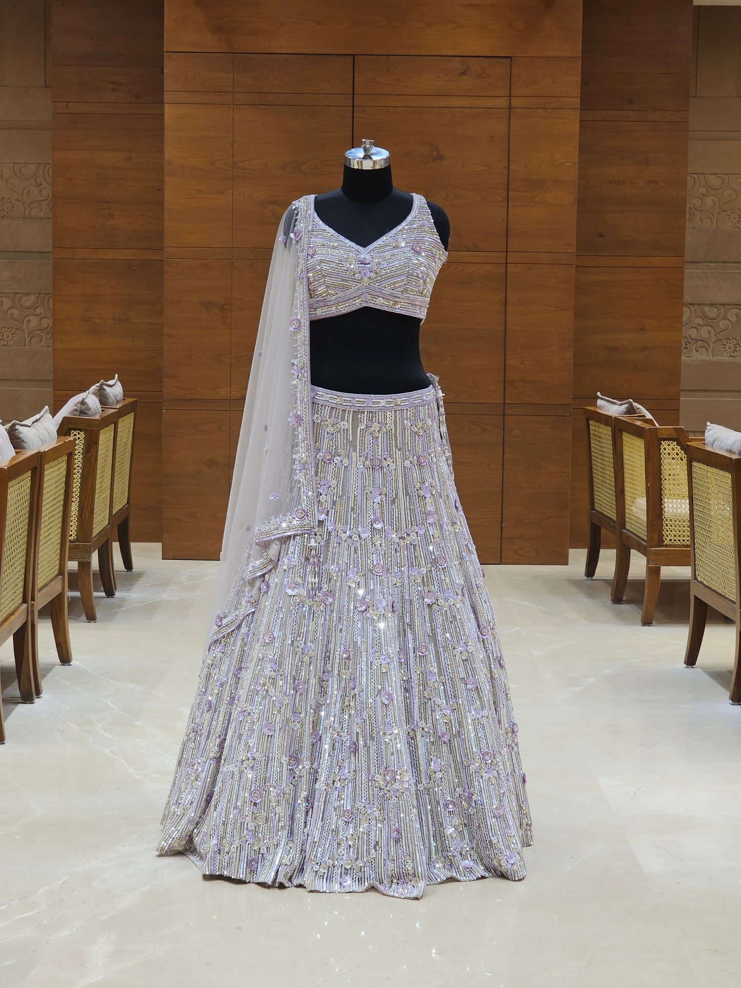 Lavender Lehenga Set