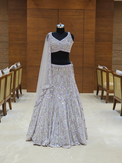 Lavender Lehenga Set