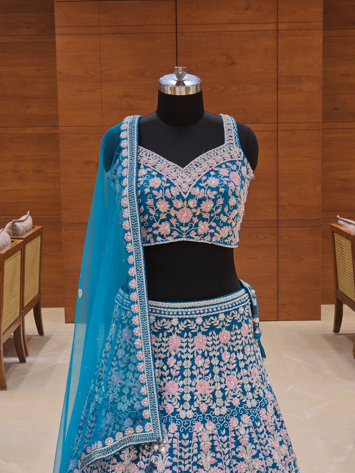 Royal Teal Lehenga Set