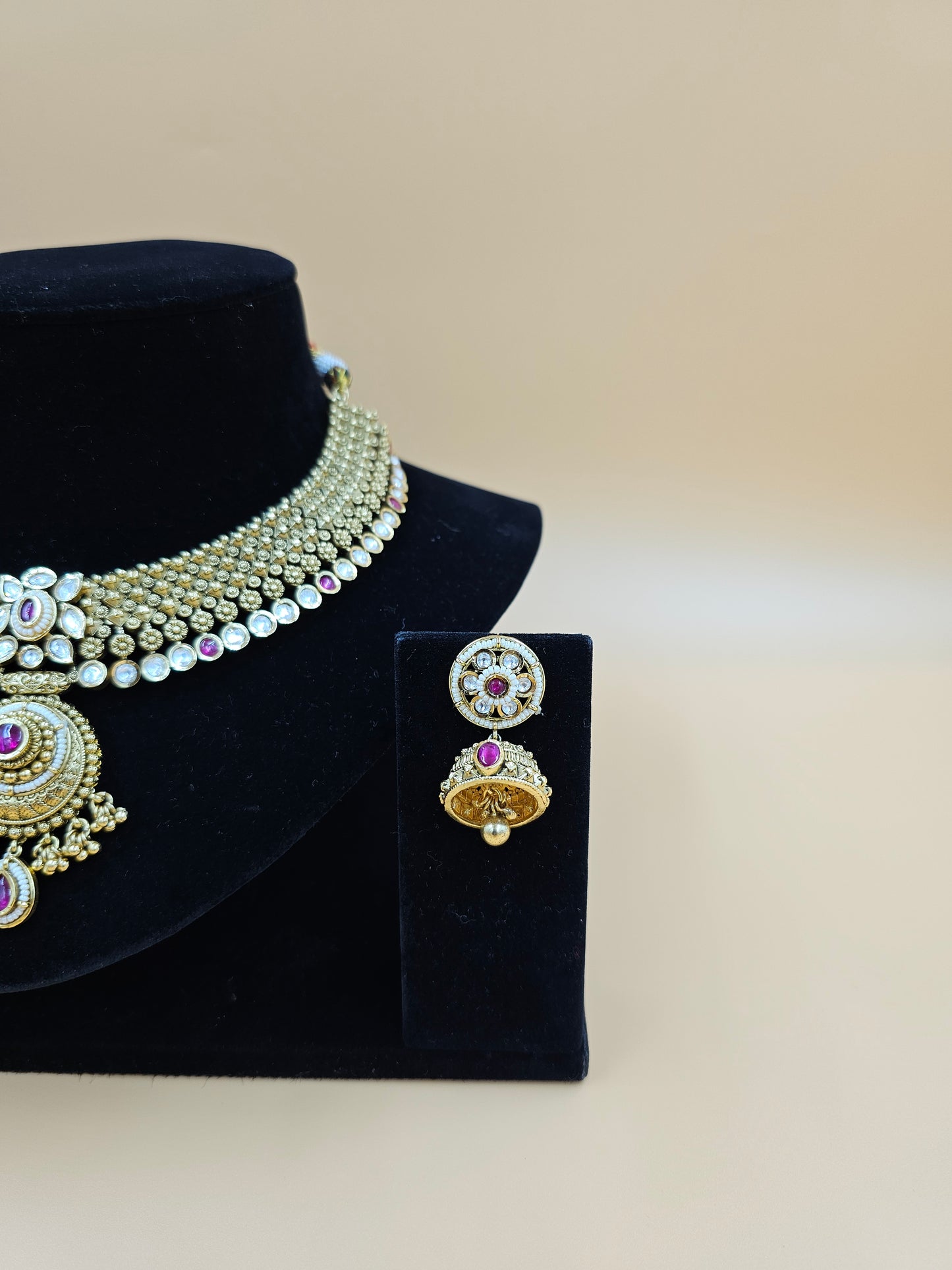 Antique Rajwadi Meenakari Choker Set