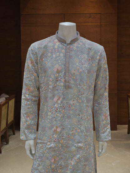 Floral Embroidered Kurta