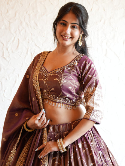 Royal Plum Radiance: Exquisite Purple Lehengas