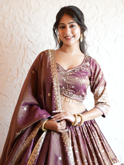 Royal Plum Radiance: Exquisite Purple Lehengas