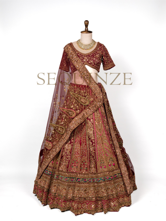 Maroon Majesty Couture