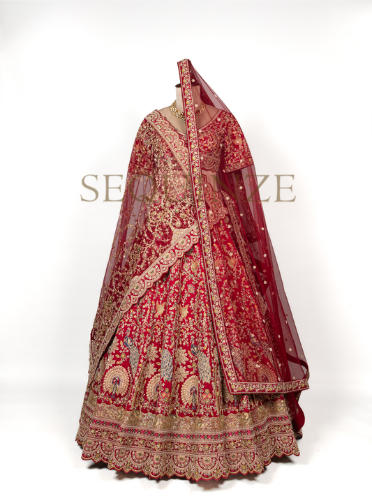 Crimson Peacock Bridal Couture