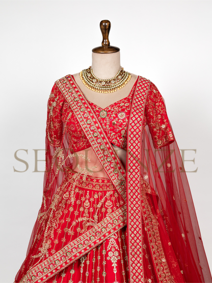 The Regal Red Peacock Bridal Collection