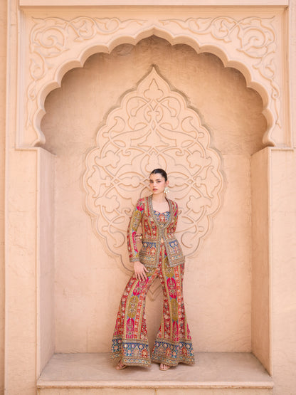 Artistic Allure: Unique Dhoti & Top Ensembles