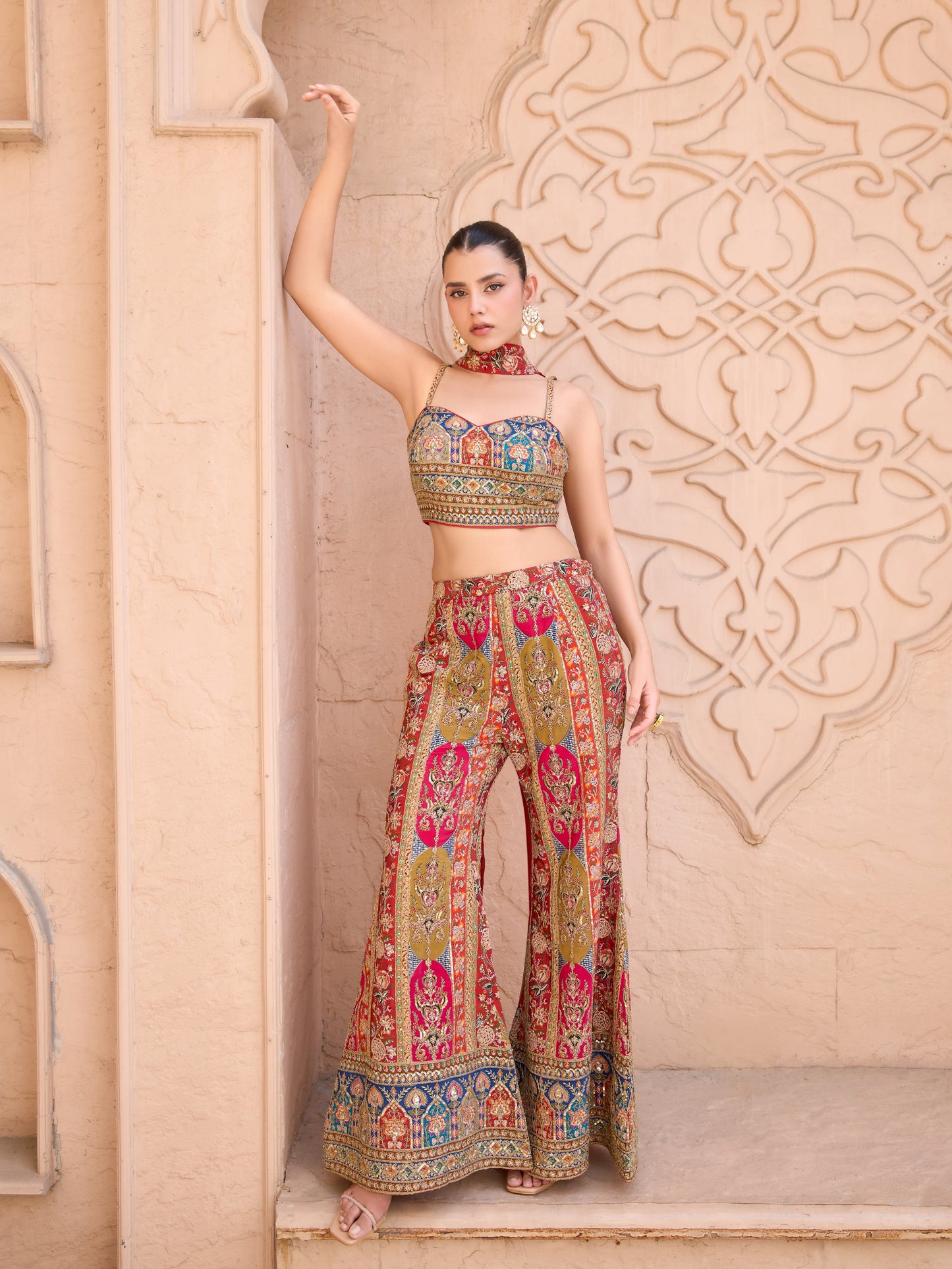 Artistic Allure: Unique Dhoti & Top Ensembles