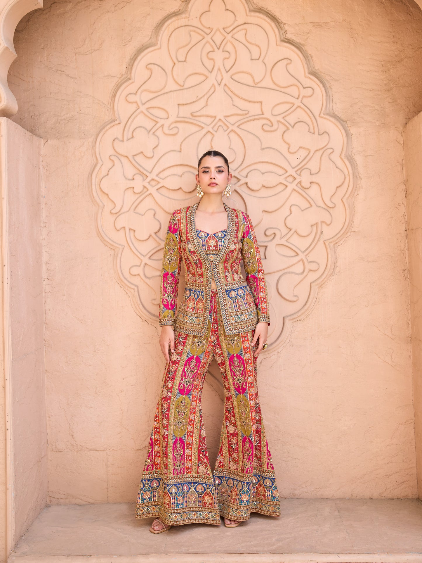 Artistic Allure: Unique Dhoti & Top Ensembles