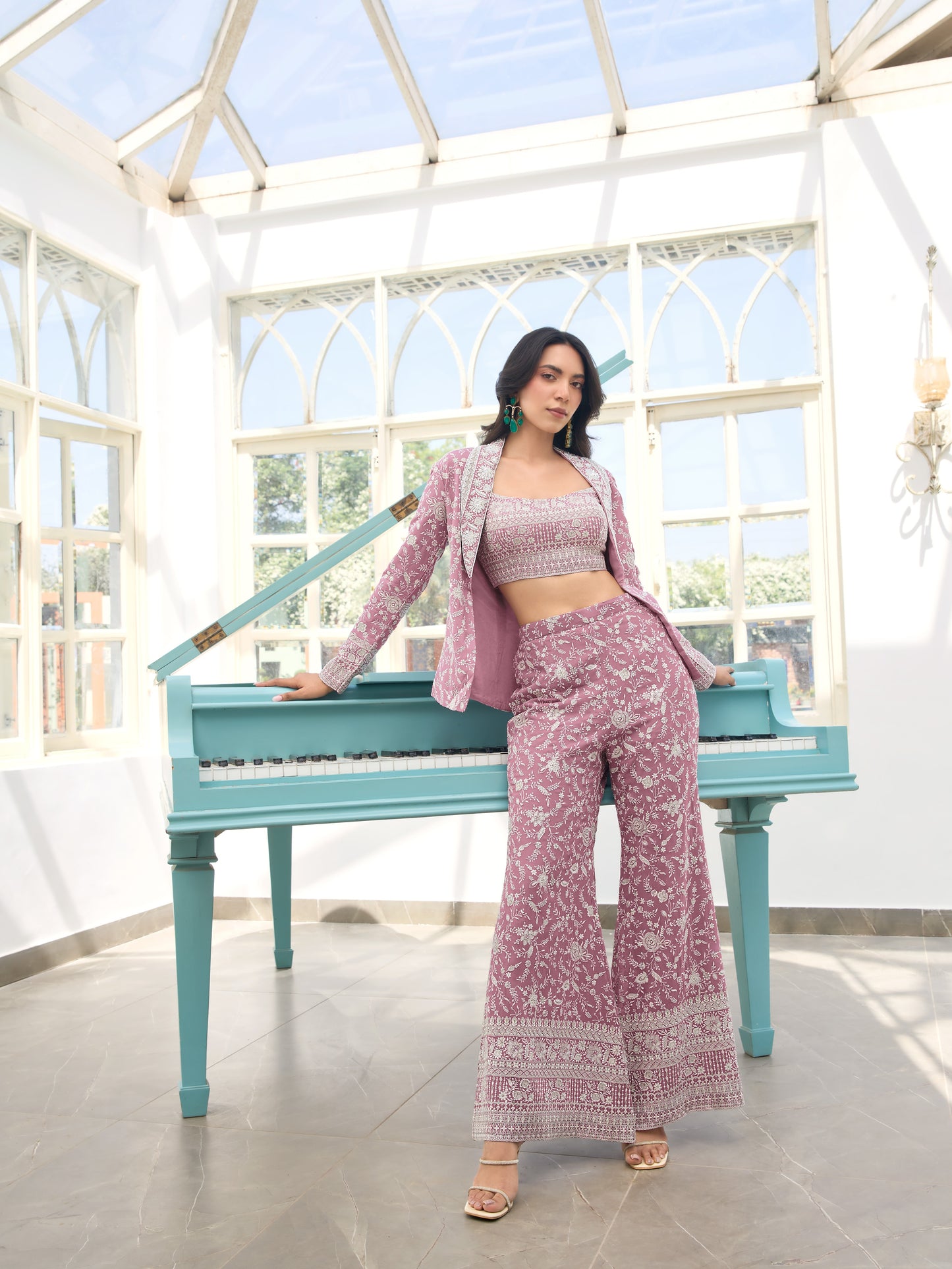 Artful Ivory: Hand-Embroidered Lehengas with Vibrant Hues
