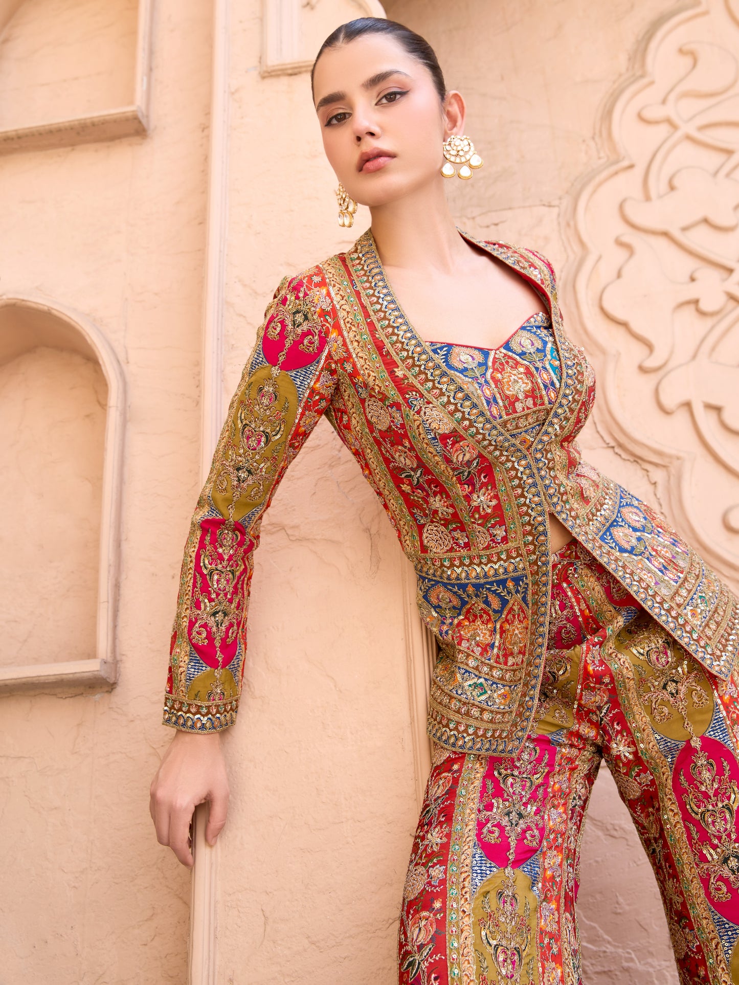 Artistic Allure: Unique Dhoti & Top Ensembles