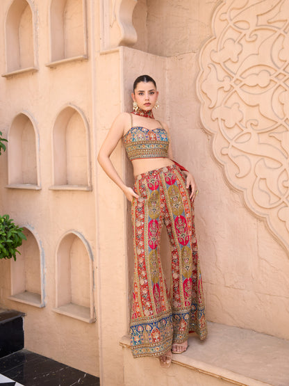 Artistic Allure: Unique Dhoti & Top Ensembles