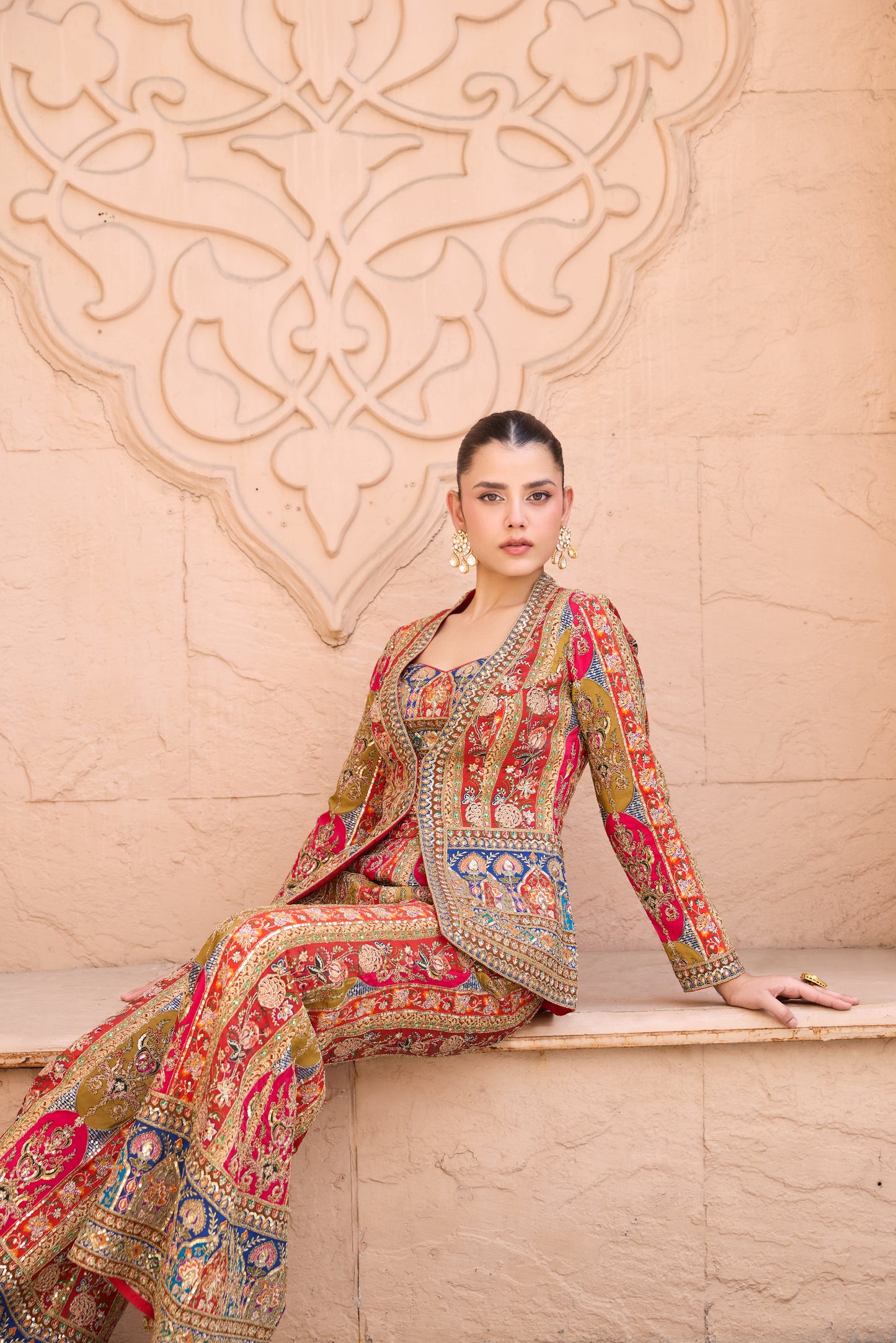 Artistic Allure: Unique Dhoti & Top Ensembles