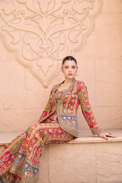 Artistic Allure: Unique Dhoti & Top Ensembles