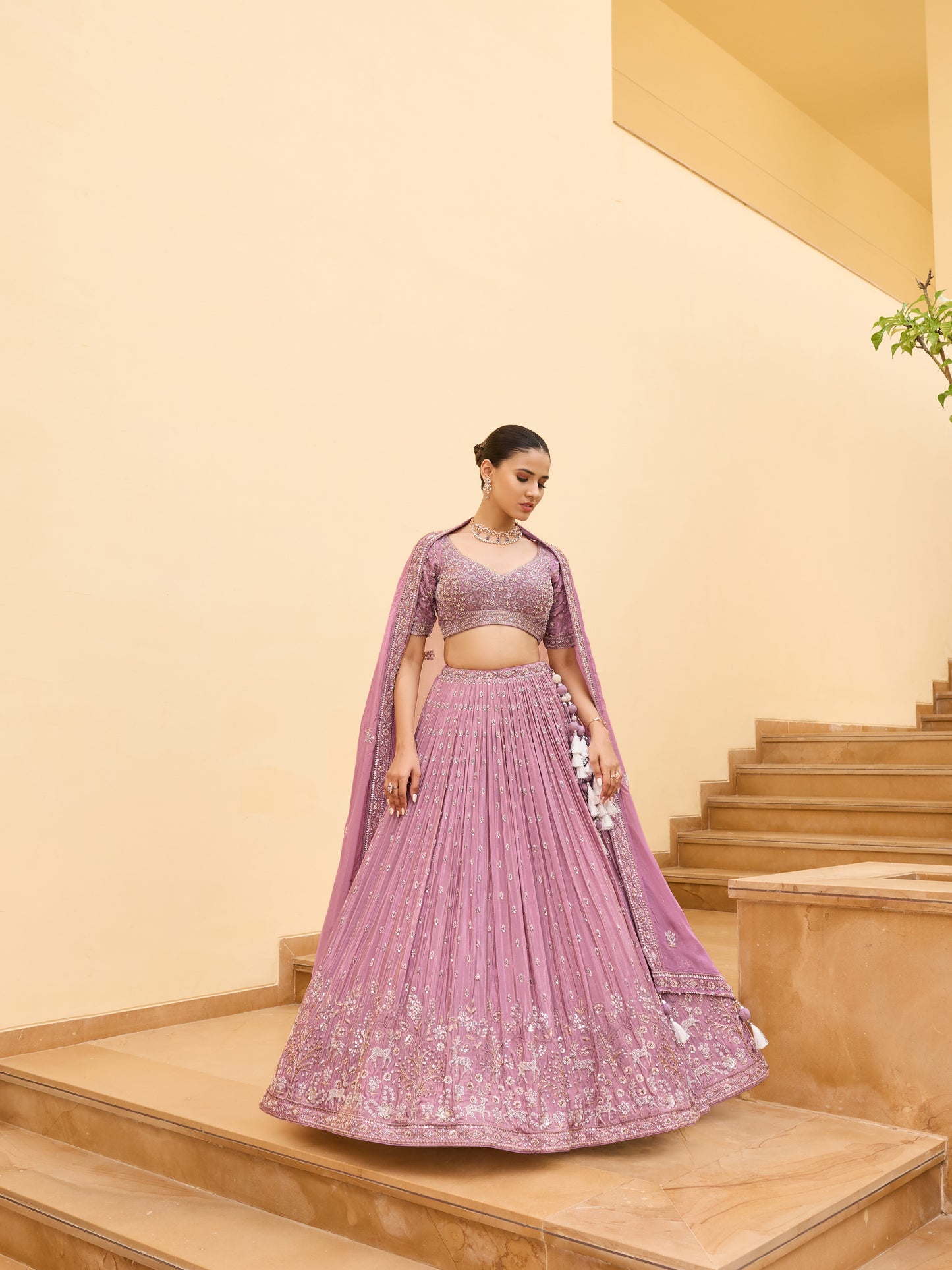Lavender Dreams: Exquisite Purple Lehengas