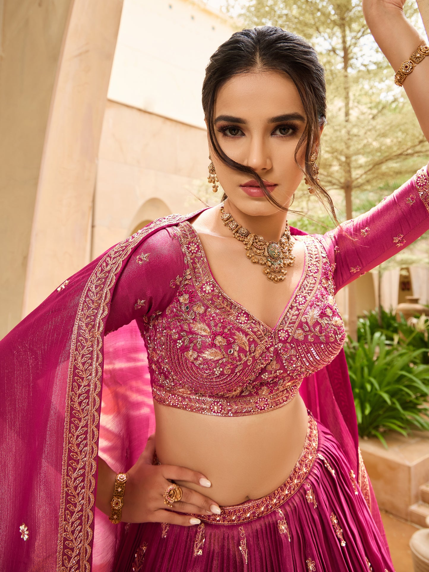 Fuchsia Fantasy: Exquisite Magenta Lehengas