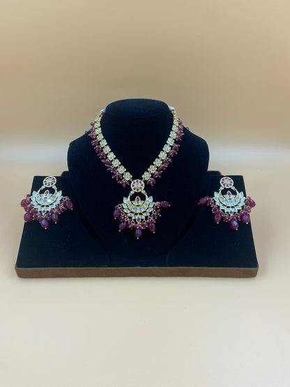 Ruby Kundan Set