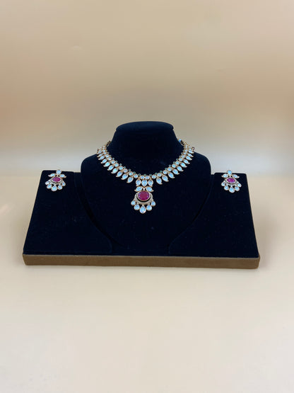 Polki and Ruby Necklace Set