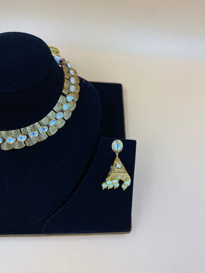 Pearl and Diamond Choker Set