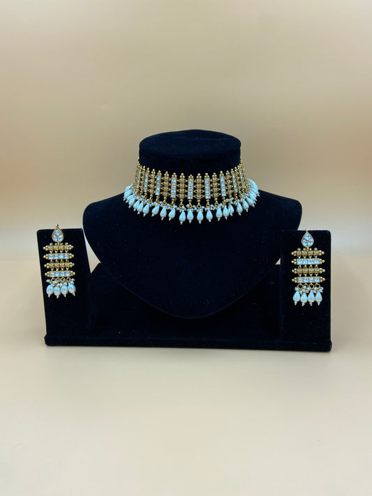 Pearl and Diamond Choker Set