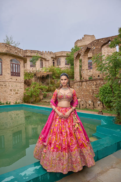 Maya lehenga, full length with dupatta