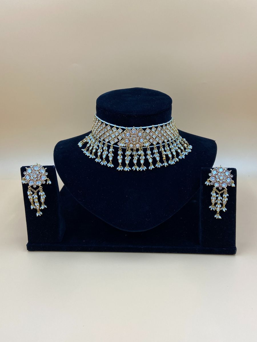 Kundan Choker Set with Pearls